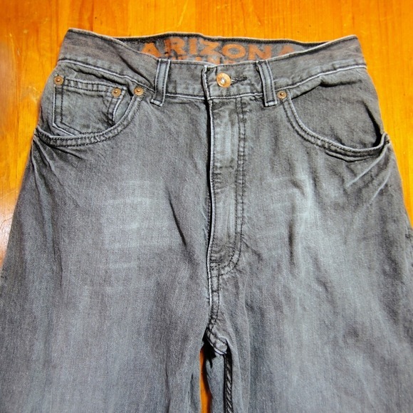Womens Slim Gray‎ Denim Jeans Size 16 bootcut bell bottom Arizona Jean Co - Picture 2 of 11